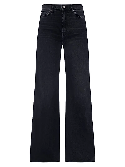 Lotta Mid-Rise Stretch Wide-Leg Jeans