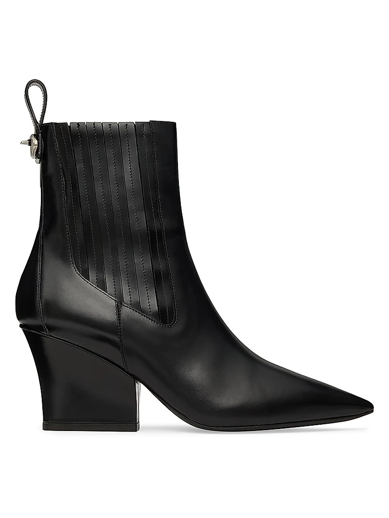 VLogo 75MM Lockette Beatle Brushed Calfskin Boots