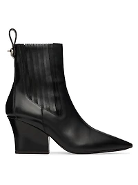 VLogo 75MM Lockette Beatle Brushed Calfskin Boots