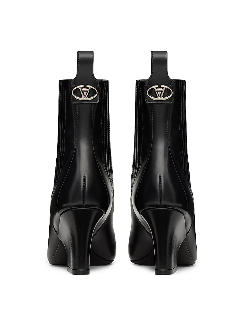 VLogo 75MM Lockette Beatle Brushed Calfskin Boots