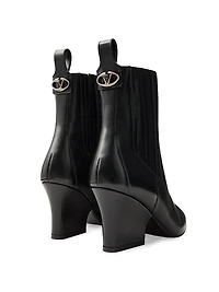 VLogo 75MM Lockette Beatle Brushed Calfskin Boots