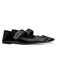 VLogo Locker Mary Jane Ballerina in Patent Leather