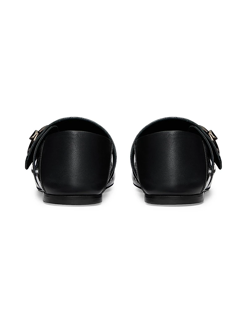 VLogo Locker Mary Jane Ballerina in Patent Leather