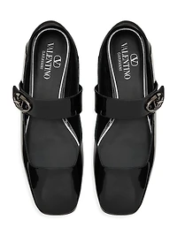 VLogo Locker Mary Jane Ballerina in Patent Leather