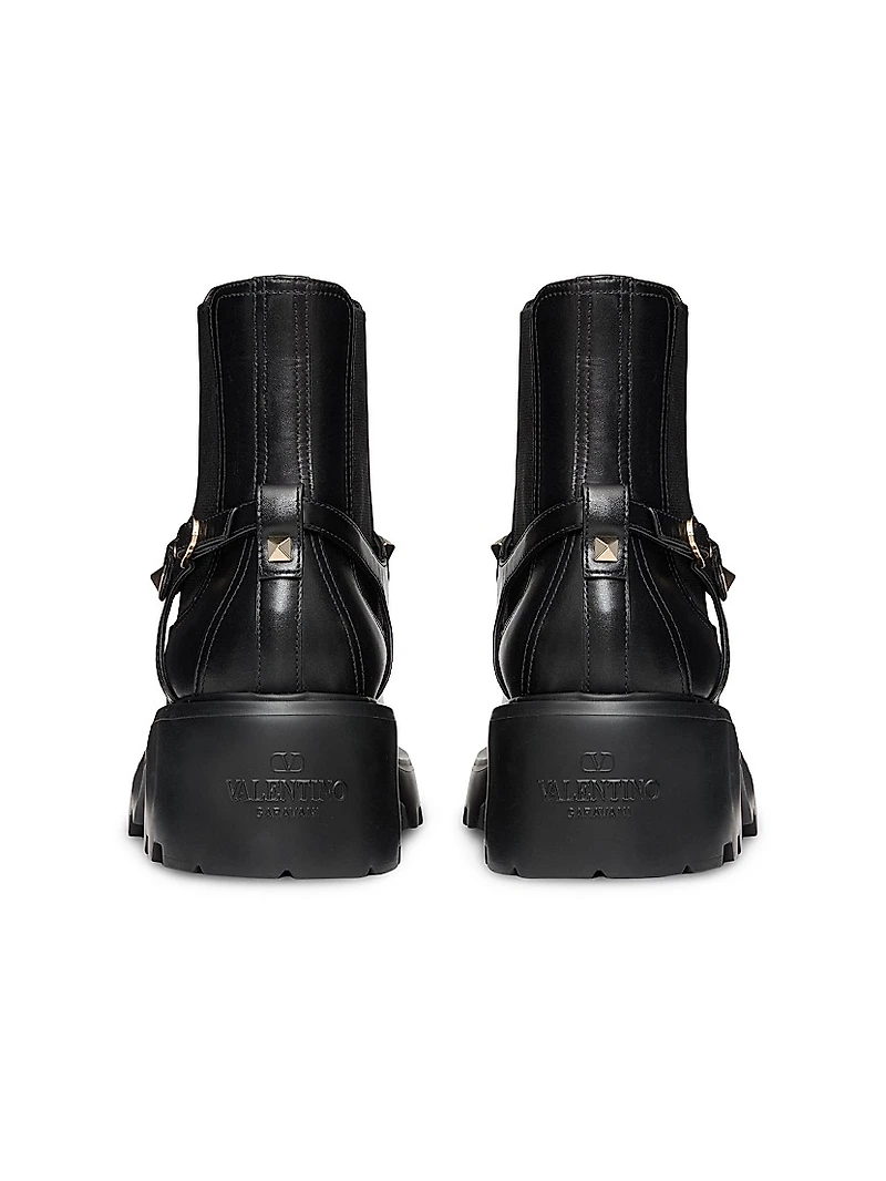 Rockstud 55MM Calfskin Beatle Boots