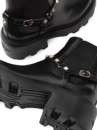 Rockstud 55MM Calfskin Beatle Boots