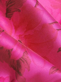 Floral Stretch Gazar Off-The-Shoulder Gown