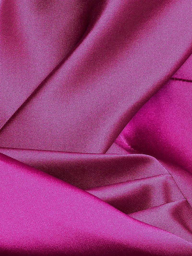 Stretch Gazar Off-The-Shoulder Gown