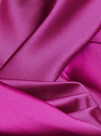 Stretch Gazar Off-The-Shoulder Gown