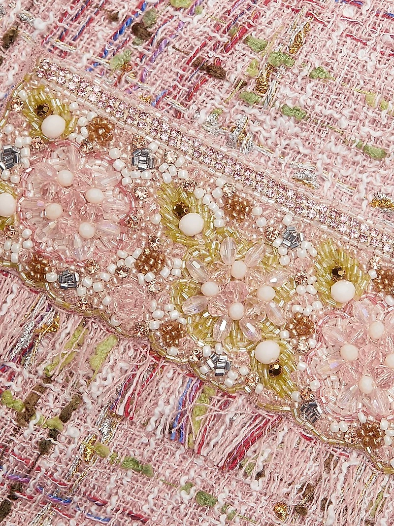 Plaid Tweed Cocktail Dress