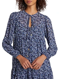 Tie Neck Mini Dress