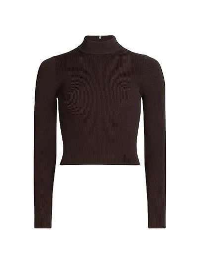 Ribbed Crop Sweater