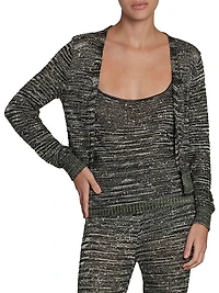 Layered Sequined Cardigan