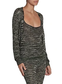 Layered Sequined Cardigan