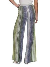Sequined Pleated Trousers