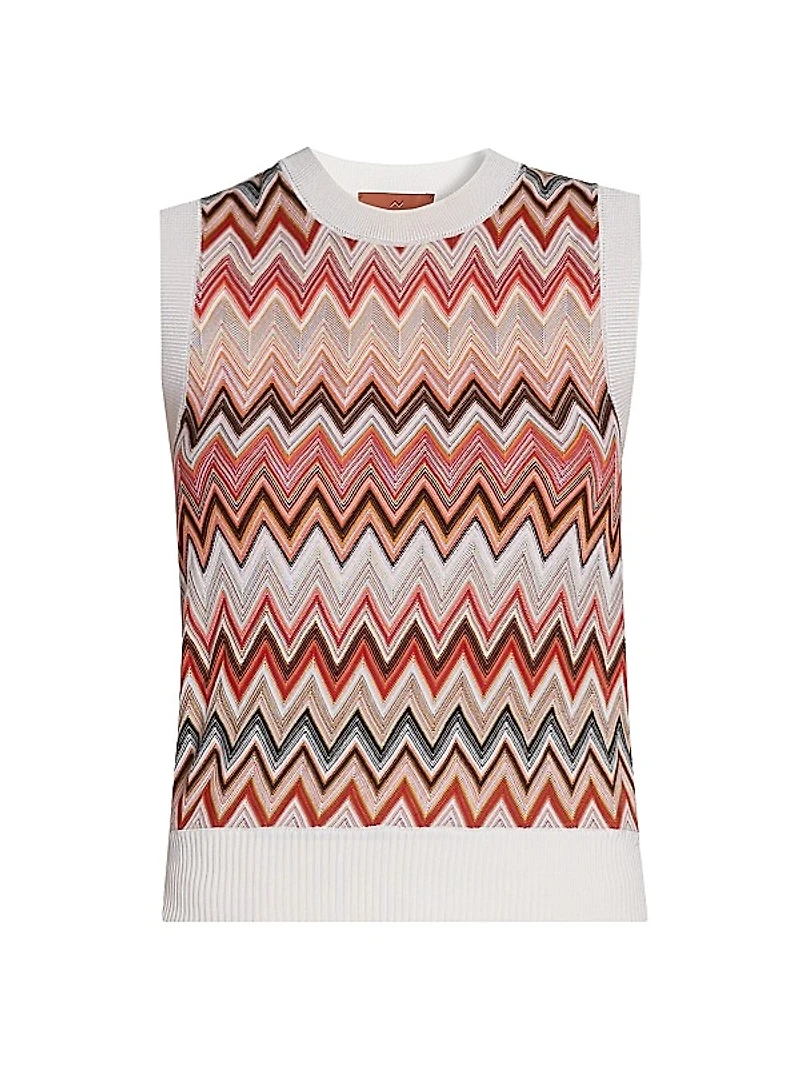 Chevron Knit Vest