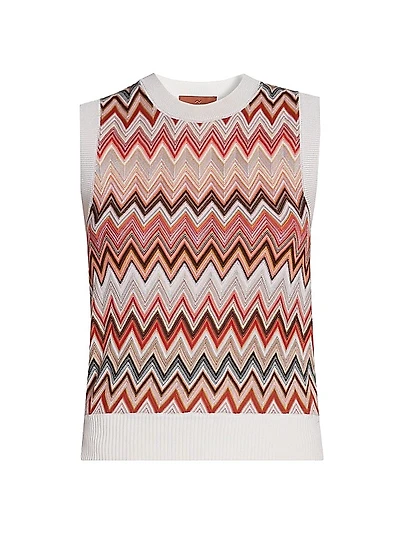 Chevron Knit Vest