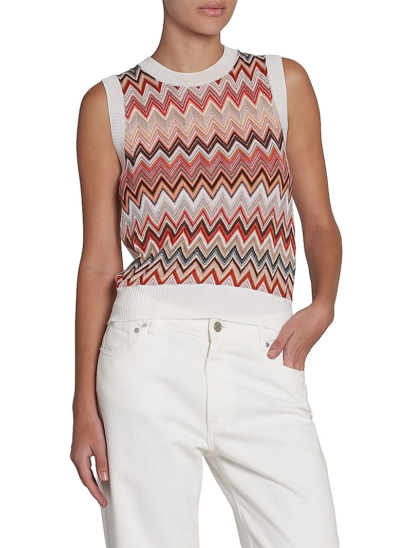 Chevron Knit Vest