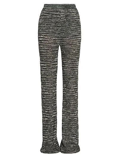 Space-Dyed Sequined Trousers