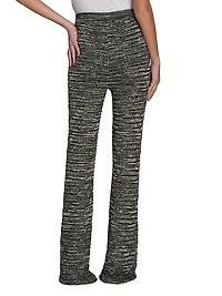 Space-Dyed Sequined Trousers