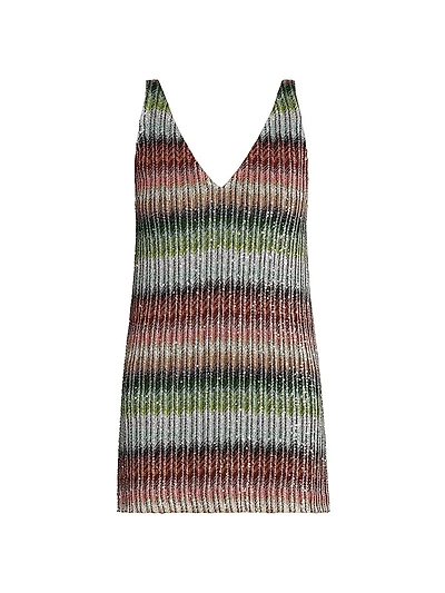 Zigzag Sequin Minidress