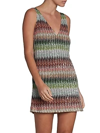 Zigzag Sequin Minidress