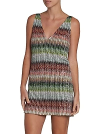 Zigzag Sequin Minidress