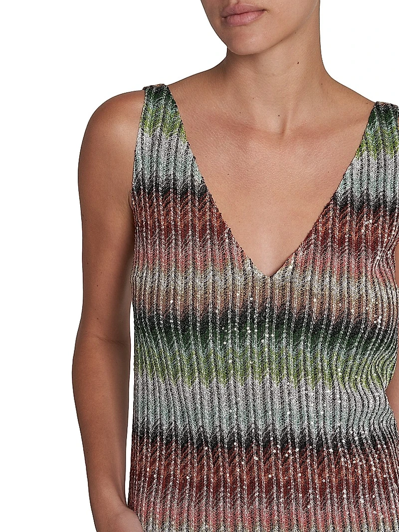 Zigzag Sequin Minidress