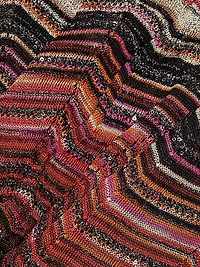 Zig Zag Metallic Duster Cardigan