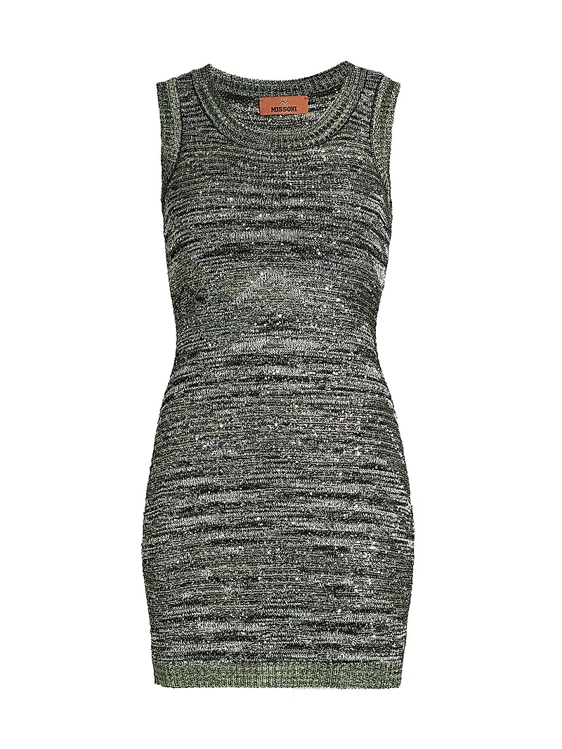 Metallic Knit Minidress