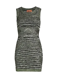 Metallic Knit Minidress