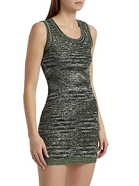 Metallic Knit Minidress