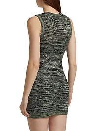 Metallic Knit Minidress