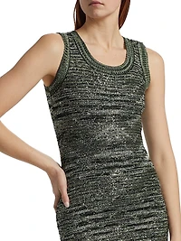 Metallic Knit Minidress