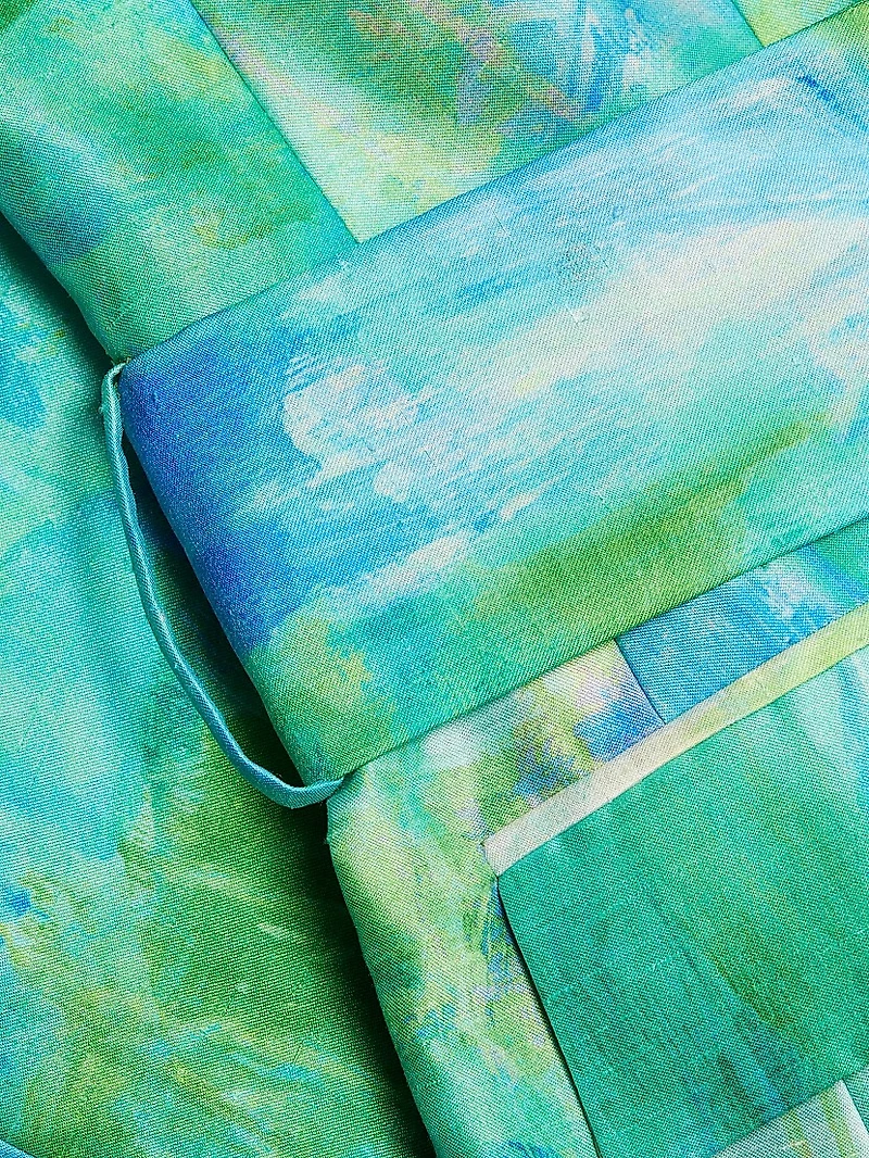 Abstract Leaf Jacquard Cocktail Dress