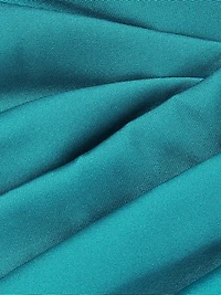 Ruched Off-The-Shoulder A-Line Gown