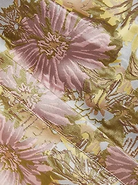 Floral Jacquard Taffeta Shirtdress