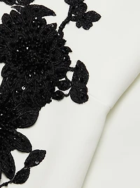 Floral Appliqué Gown