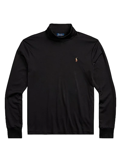 Cotton Turtleneck Long-Sleeve T-Shirt