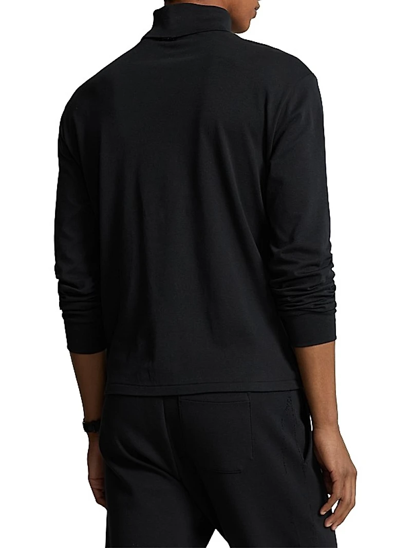 Cotton Turtleneck Long-Sleeve T-Shirt