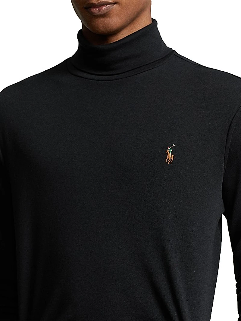 Cotton Turtleneck Long-Sleeve T-Shirt