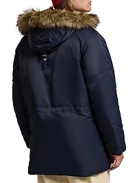 Flight Twill Hooded Down Coat