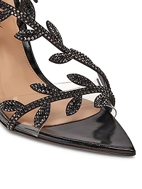 Crystal Flavia 105MM Leather Sandals