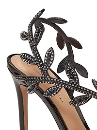 Crystal Flavia 105MM Leather Sandals