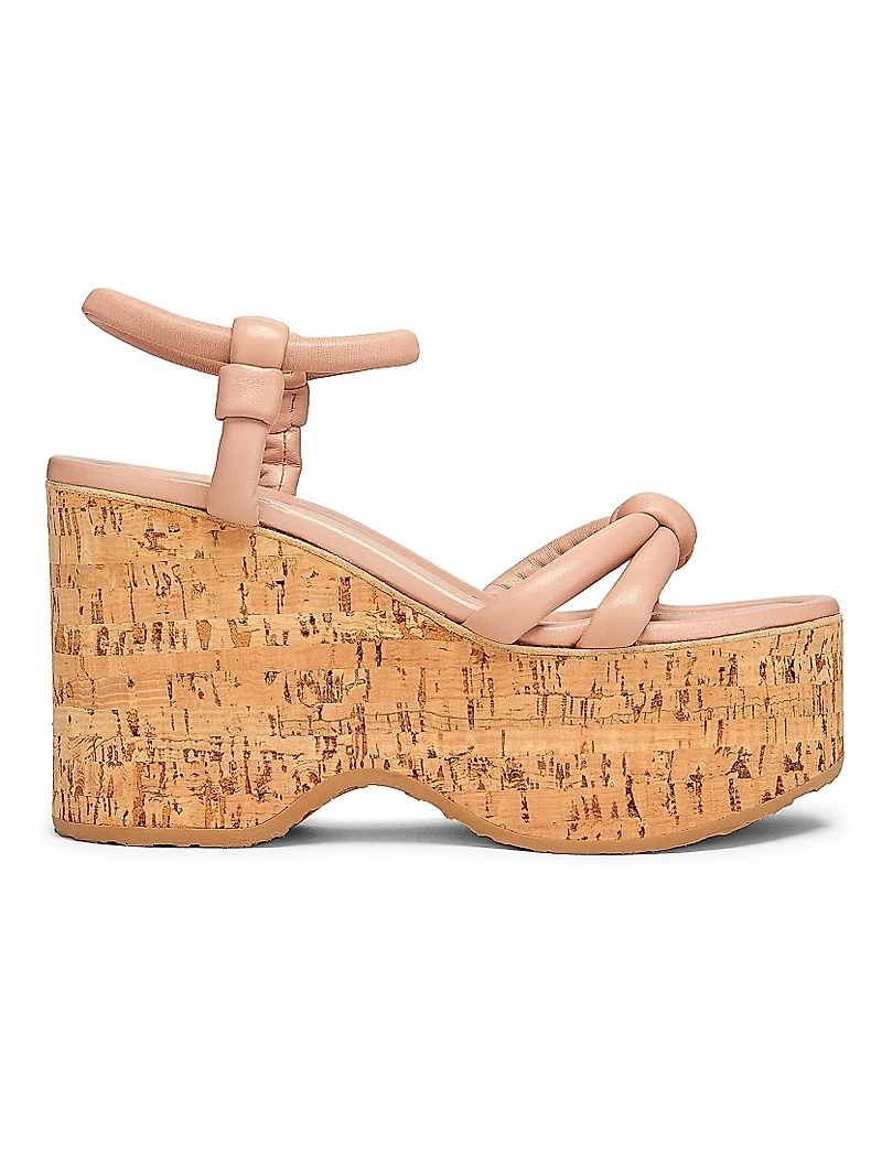 G3284 Nappa 100MM Leather Platform Sandals