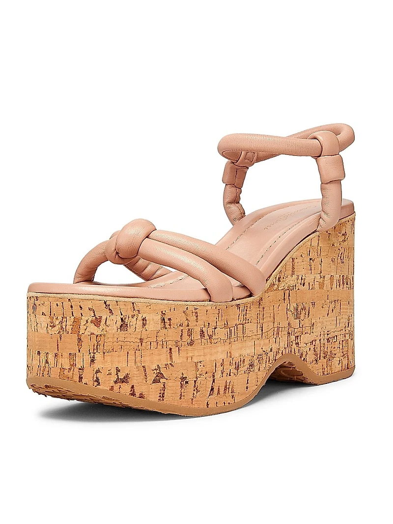 G3284 Nappa 100MM Leather Platform Sandals