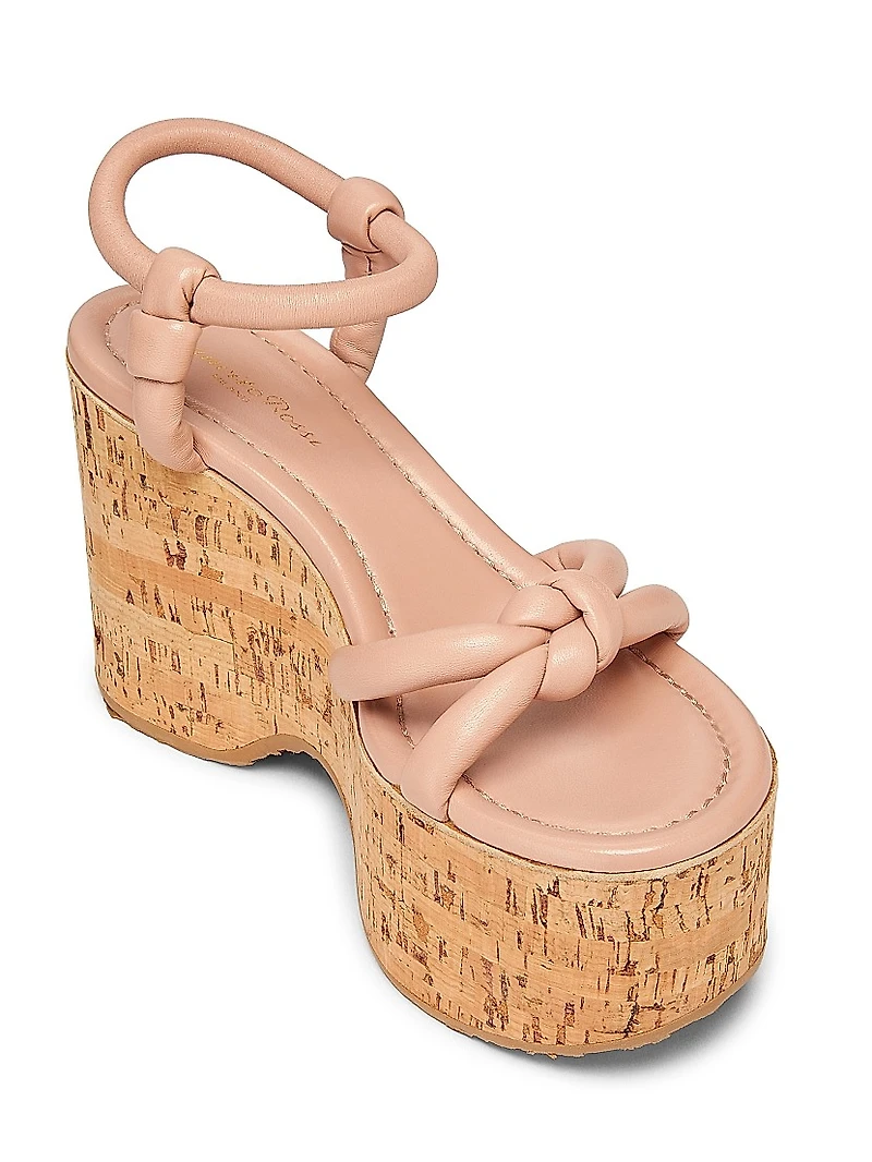 G3284 Nappa 100MM Leather Platform Sandals