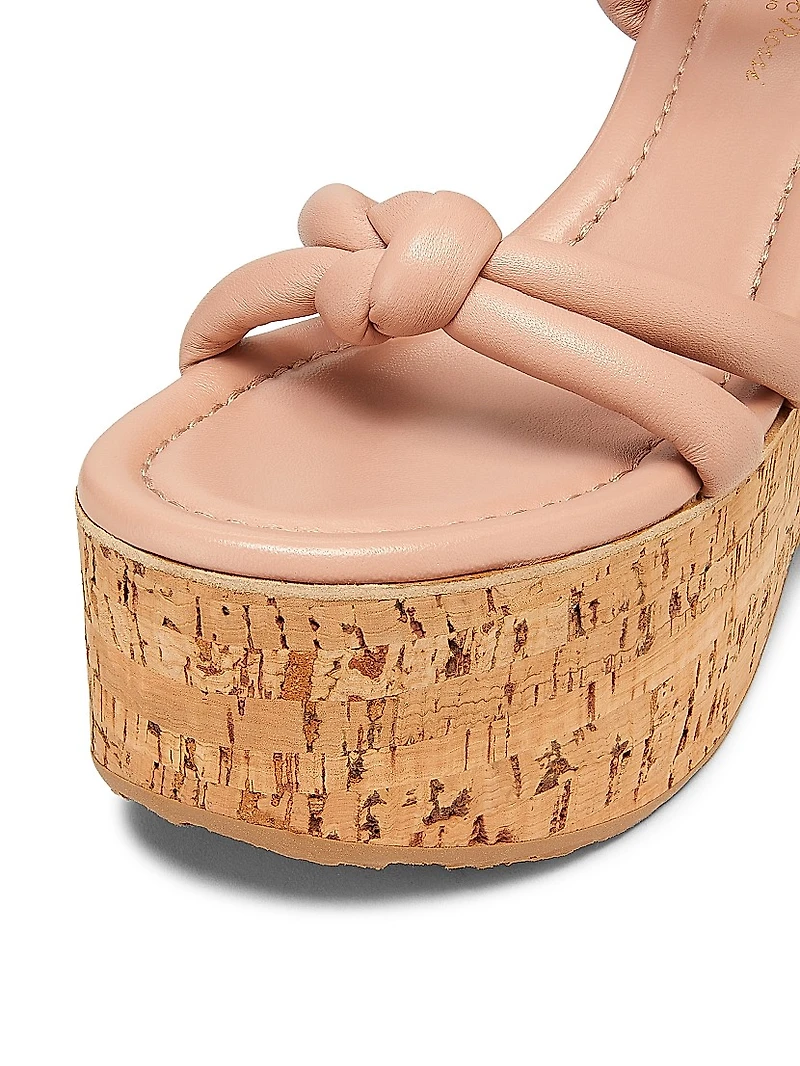 G3284 Nappa 100MM Leather Platform Sandals