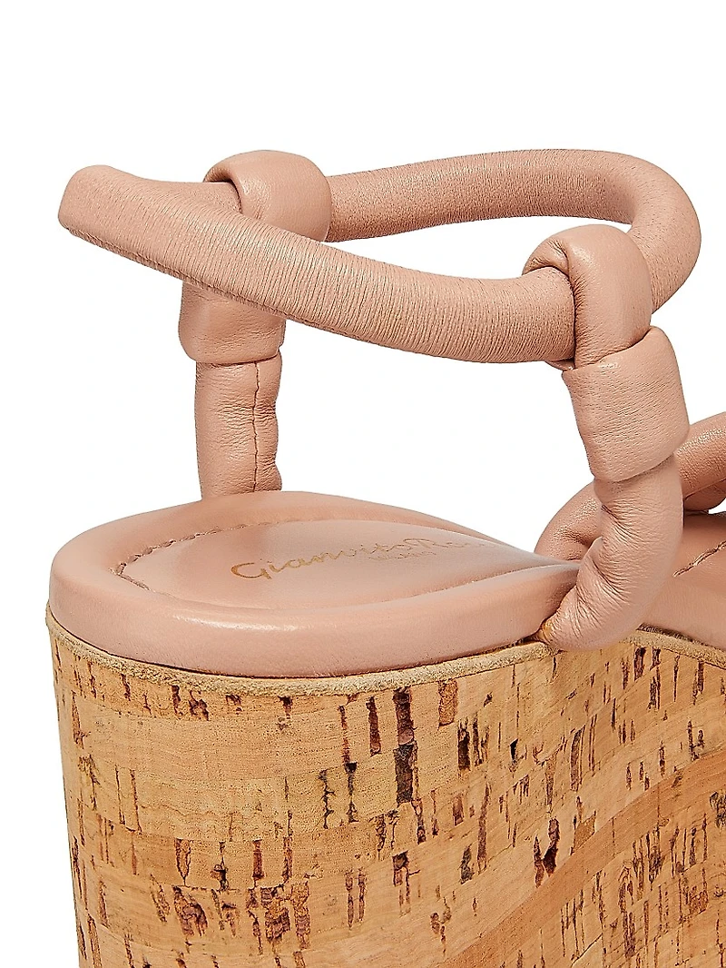 G3284 Nappa 100MM Leather Platform Sandals