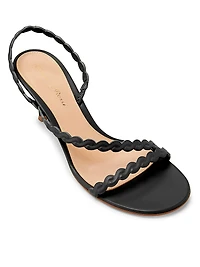 G32516 Nappa 70MM Leather Slingback Sandals